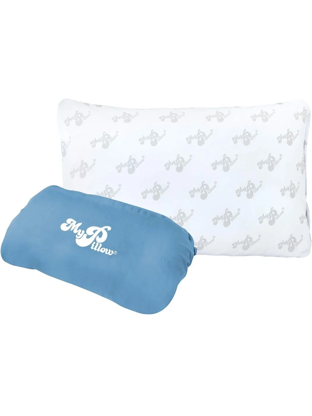 MyPillow GoAnywhere Travel Pillow with Roll & Go Pillowcase – New in package